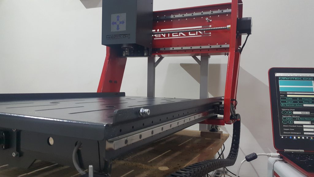 Mini CNC için Güç Paketi ile her eksende kare kızak